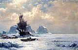 William Bradford Famous Paintings - Caught in the Ice